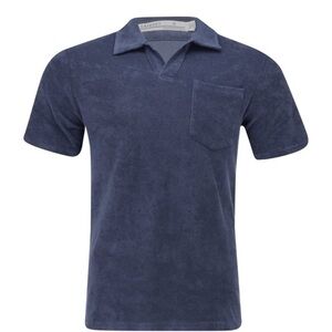 Worn 3x. Criquet TerryCloth Shirt in Vintage Indigo Size M